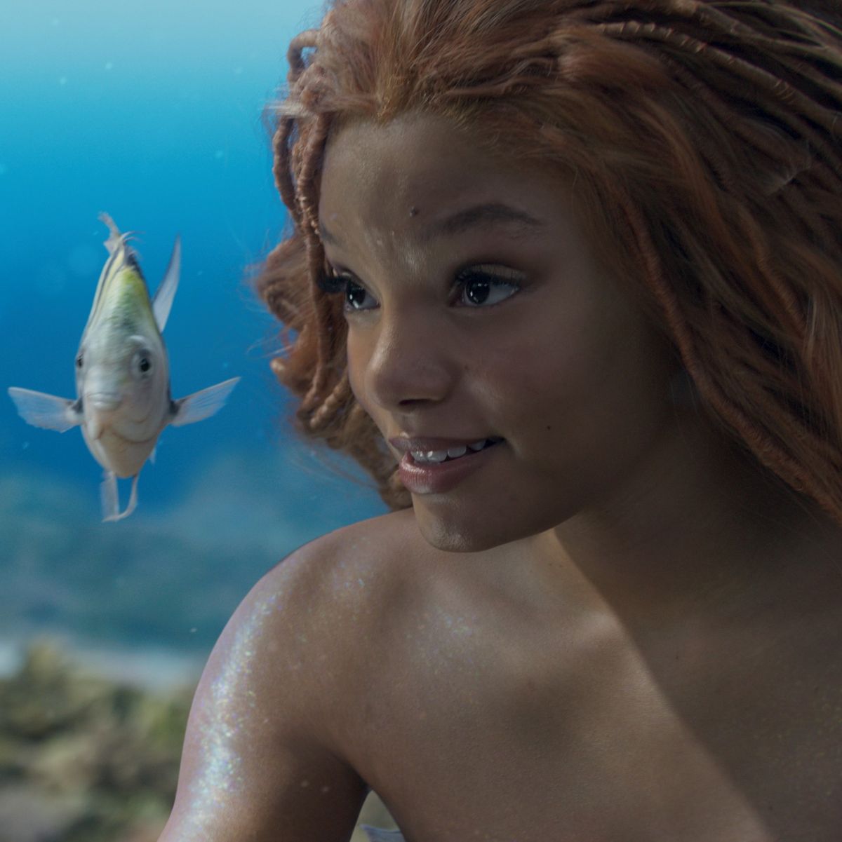 halle bailey as ariel in the little mermaid movie