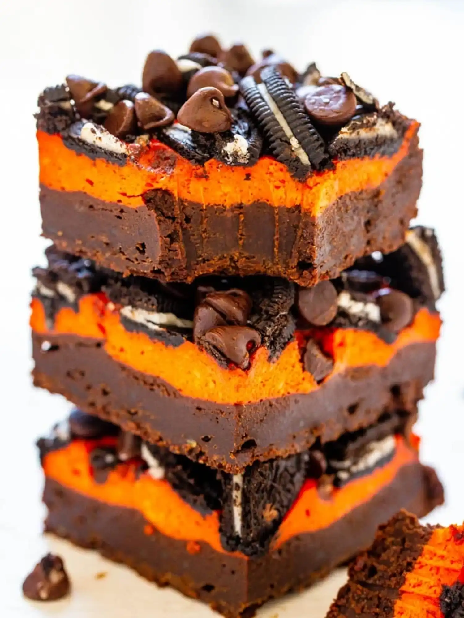 Halloween Cream Cheese Brownies