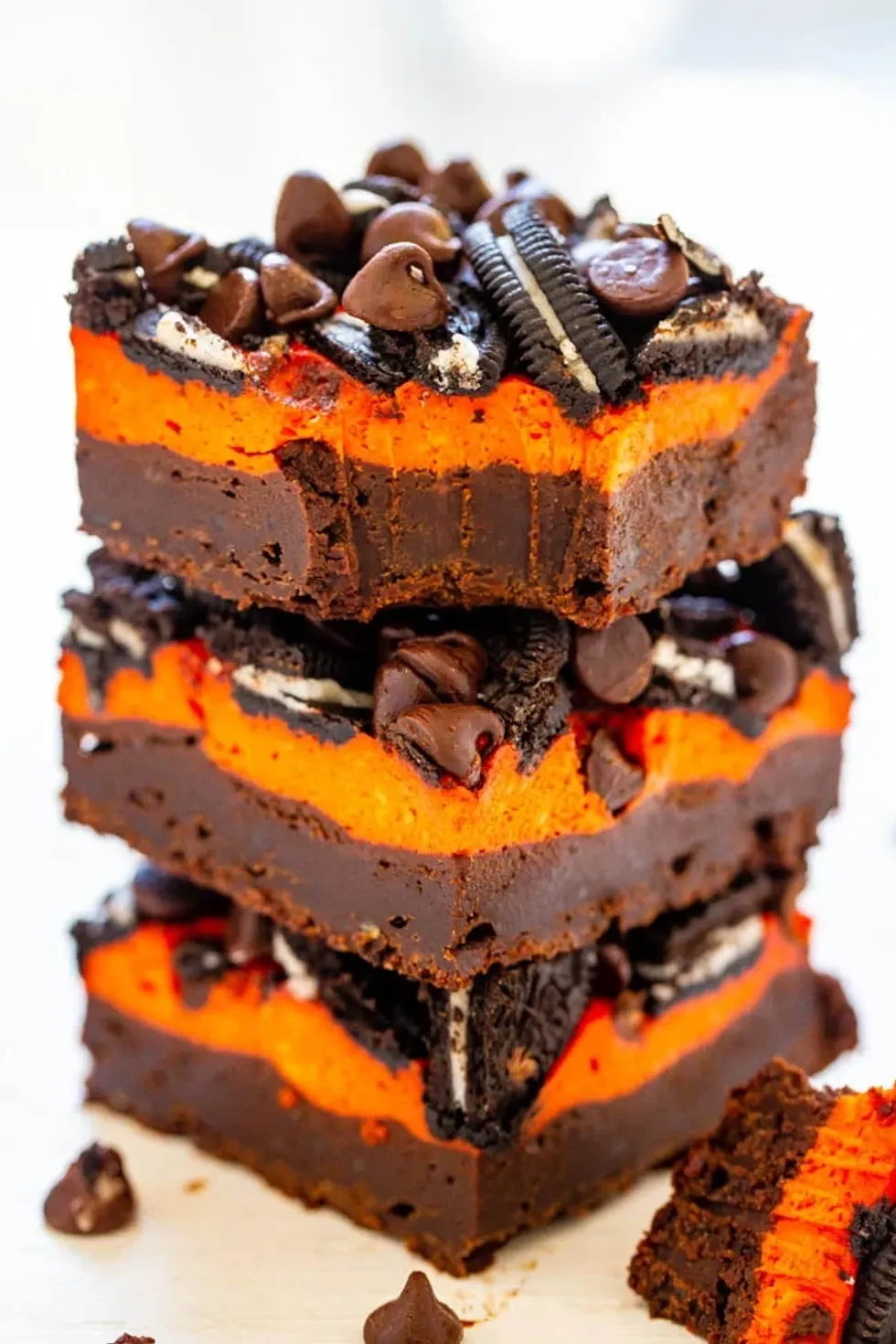 Halloween Cream Cheese Brownies