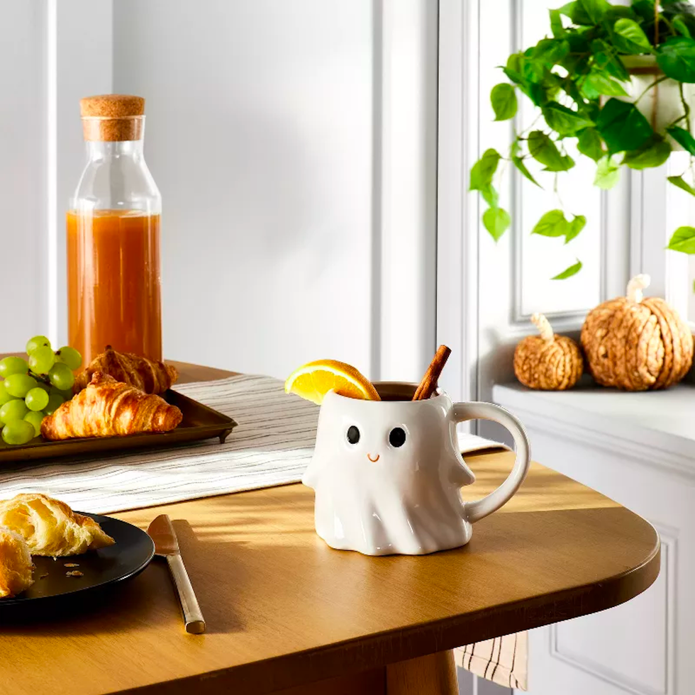 Halloween Stoneware Figural Ghost Mug