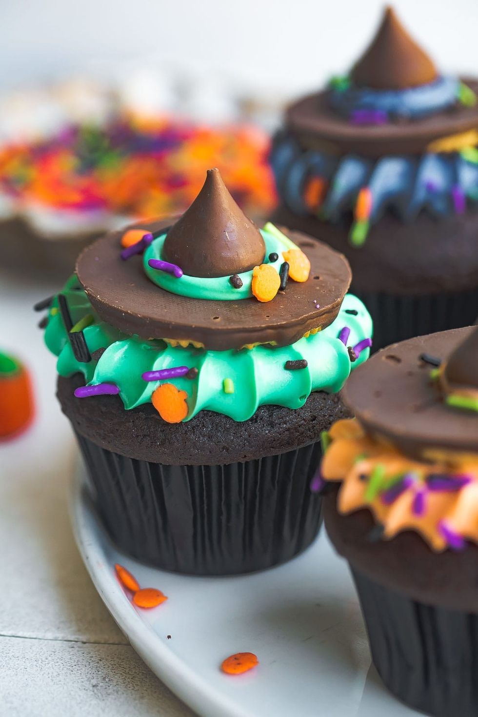 Halloween Witch Hat Cupcakes