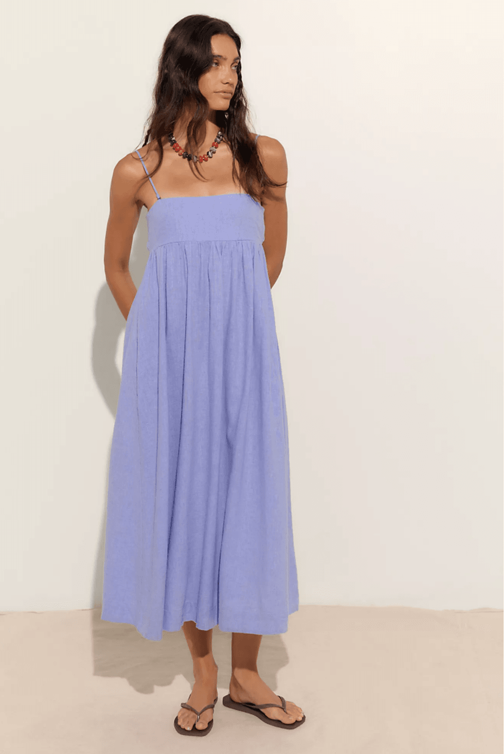 Halo Babydoll Midi Dress