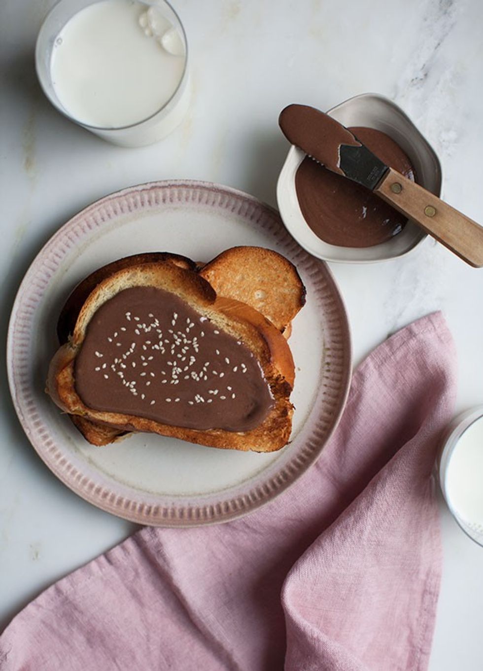 Halva Chocolate Spread recipe with tahini