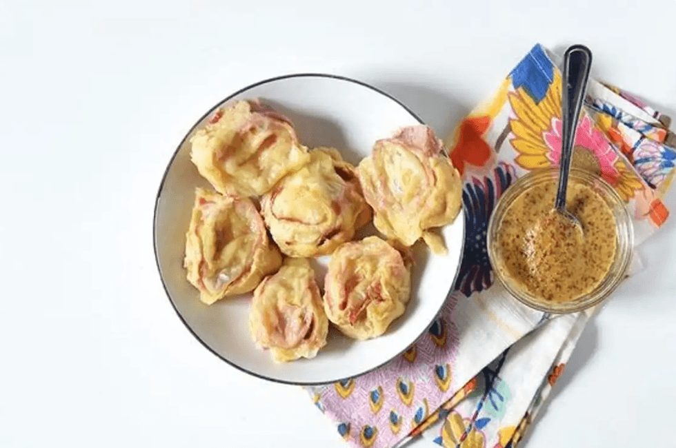 Ham & Cheese Rolled-Up Sandwich