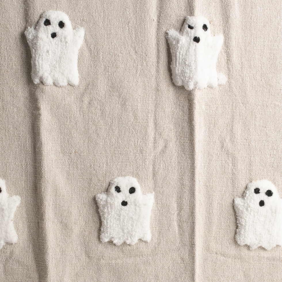 Handcrafted Boo Throw