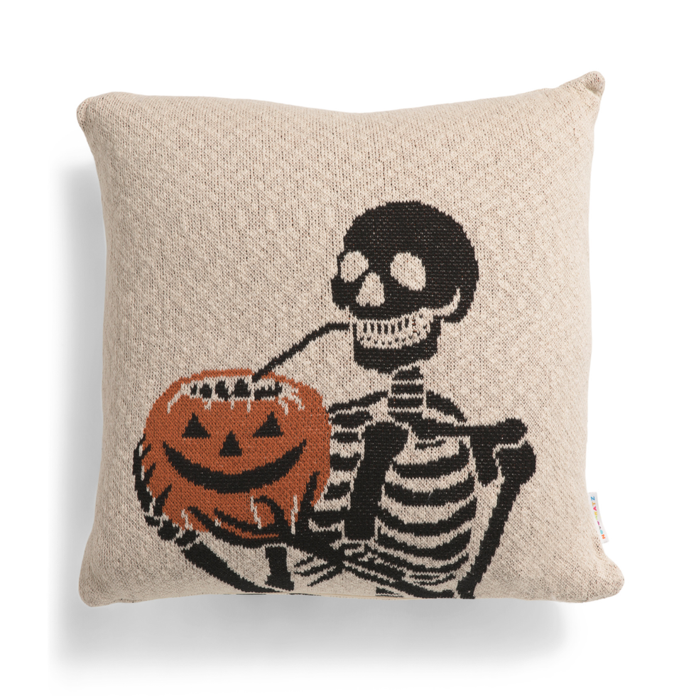 Handcrafted Skeleton Pillow