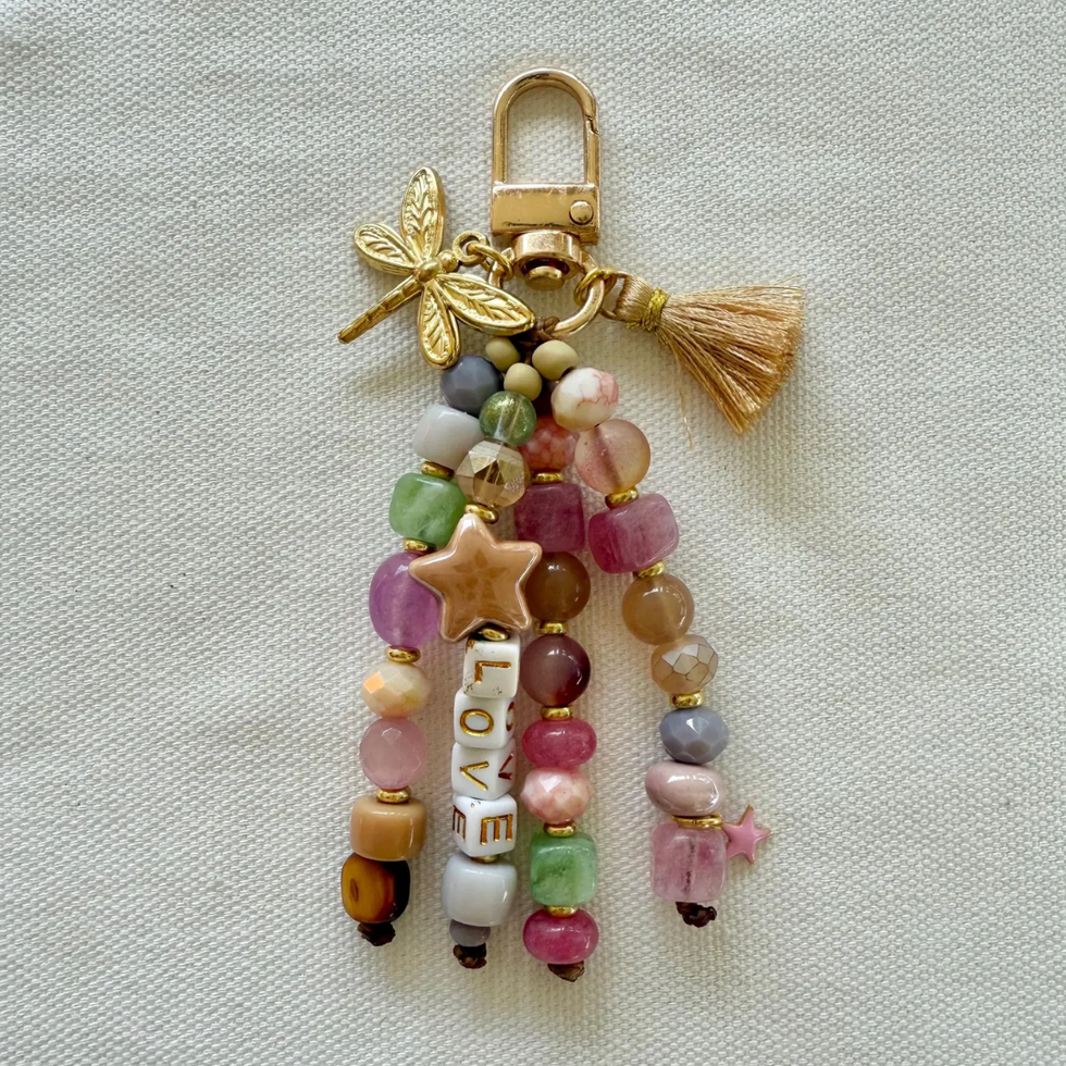 Handmade Beaded Keychain
