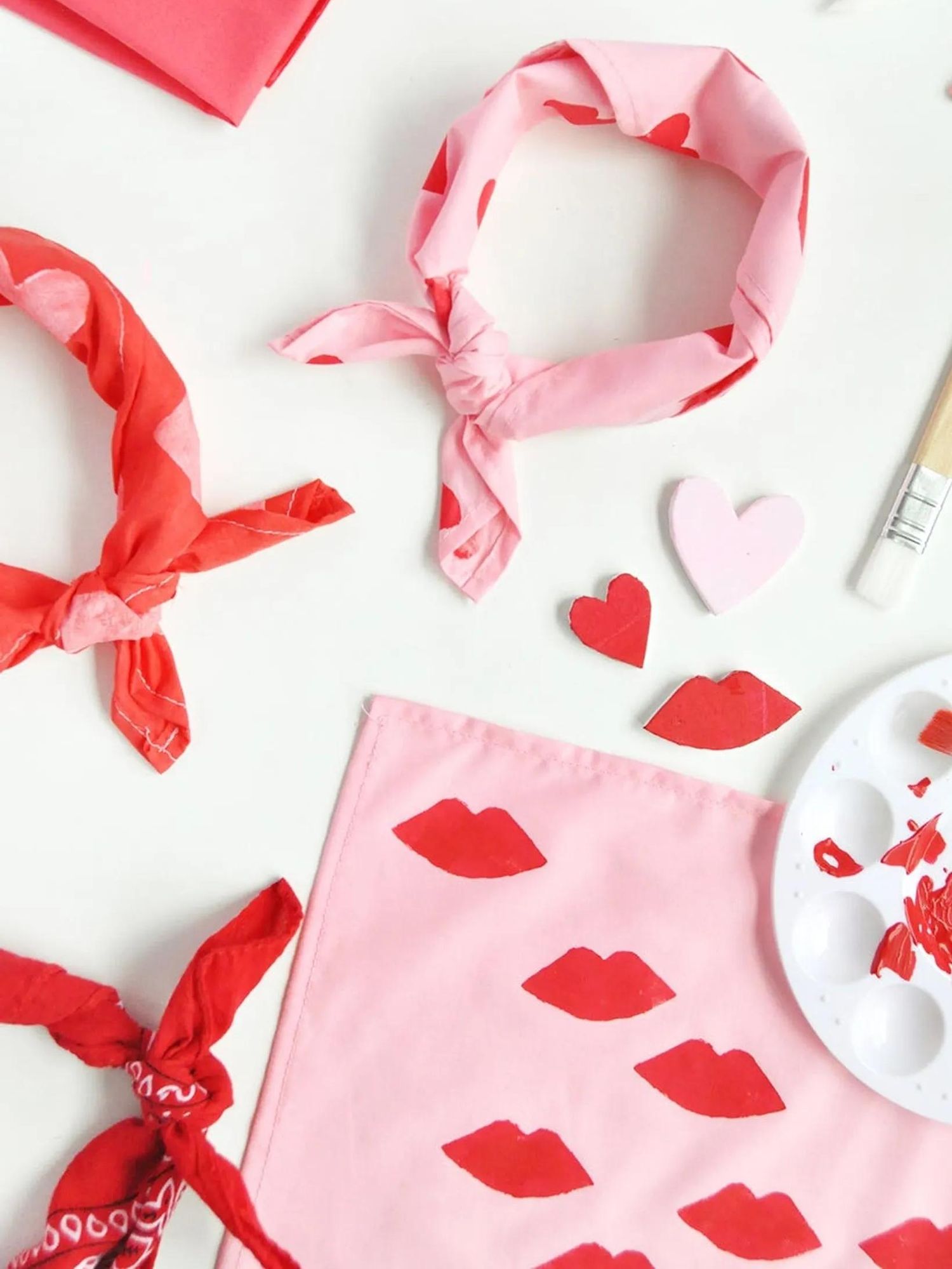 handstamped scarf diy valentine's gift idea