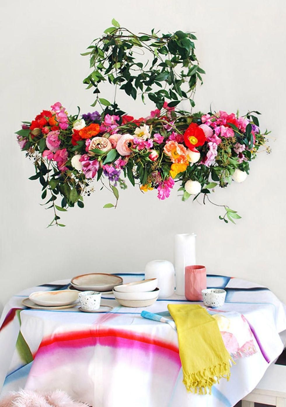 Hanging Floral Chandelier
