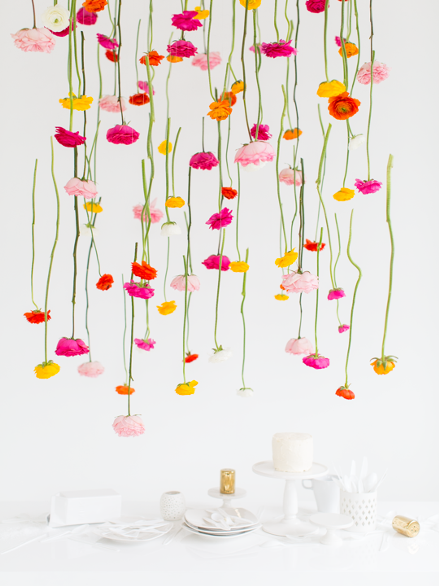 Hanging Flower Installation