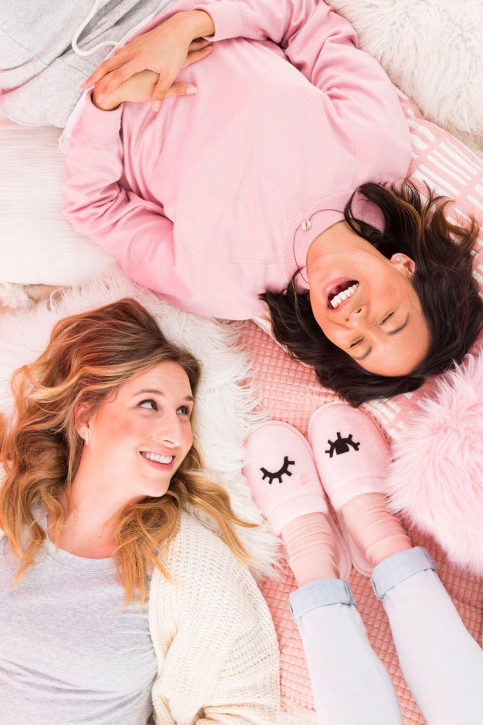 Hanging out with your best friends for galentine's day