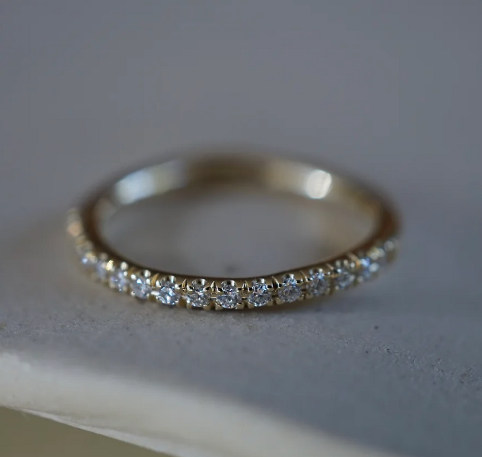 Hanna Marie Gropper Fifteen Super Tiny Diamonds Ring