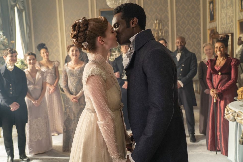 Hannah Dodd and Victor Alli in Bridgerton