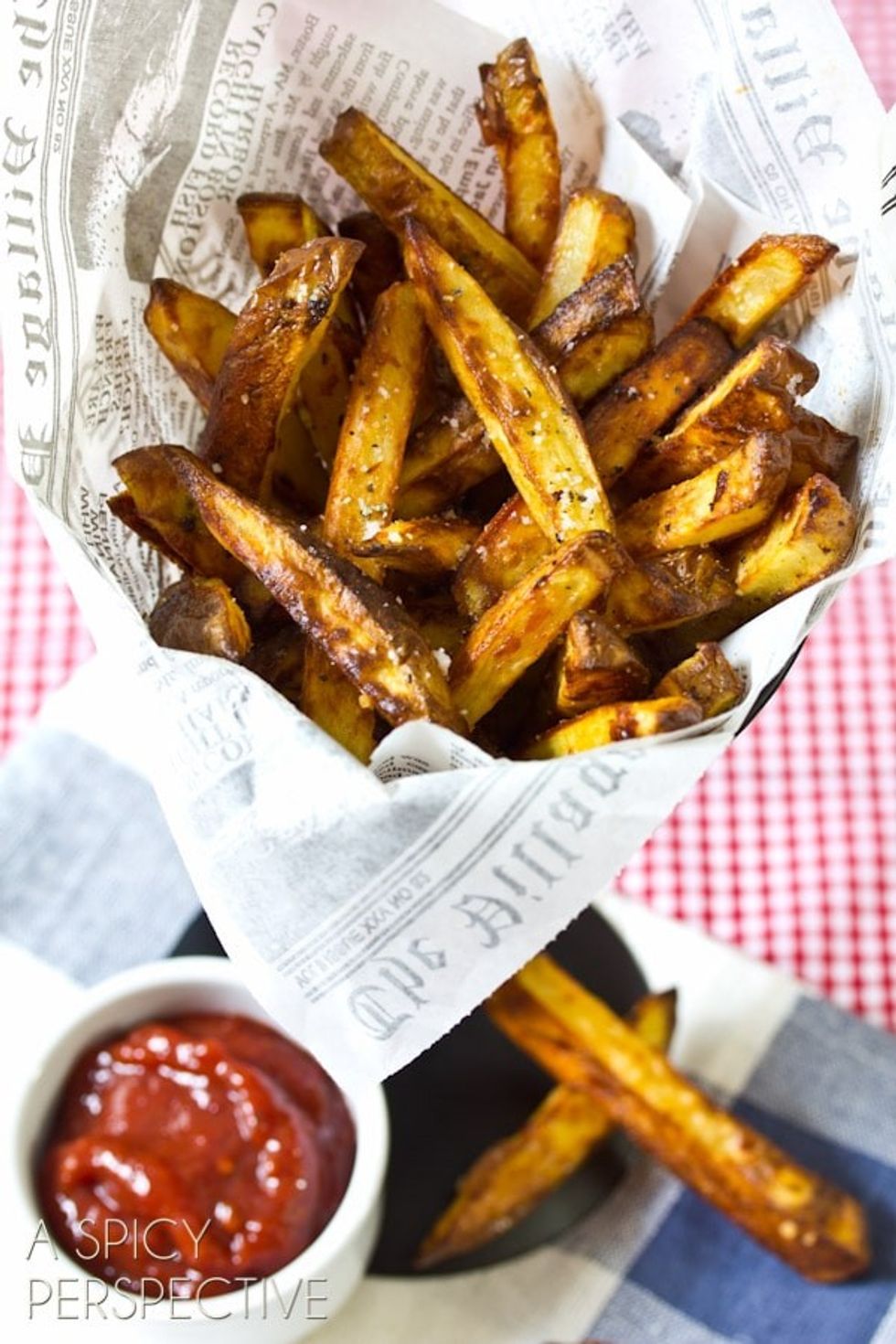 Harissa Baked French Fries