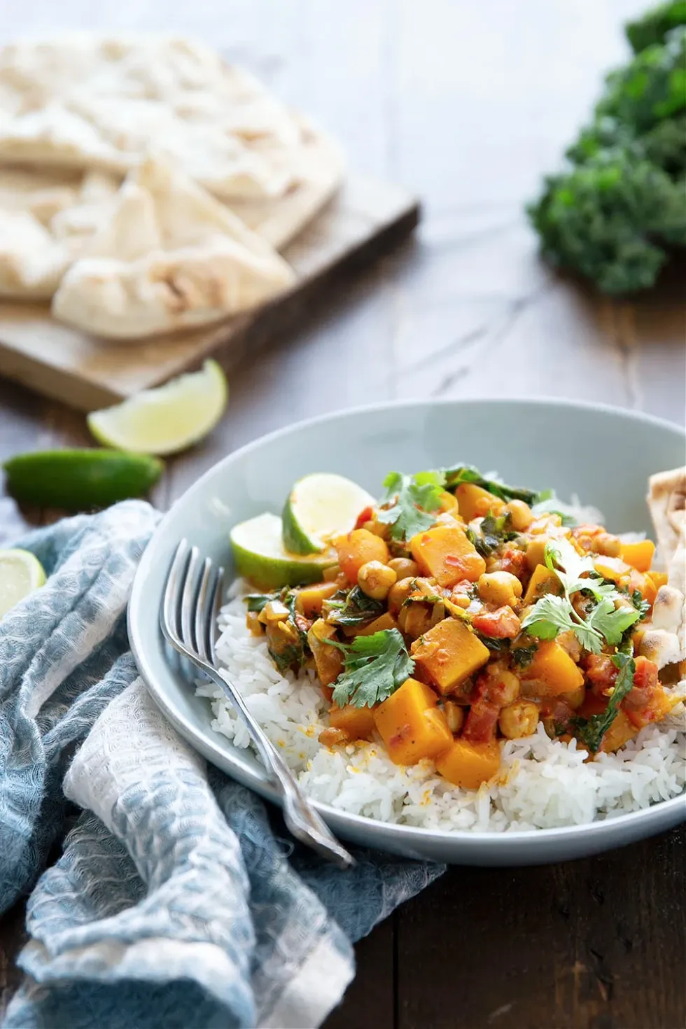 Harissa Chickpea and Butternut Squash Curry