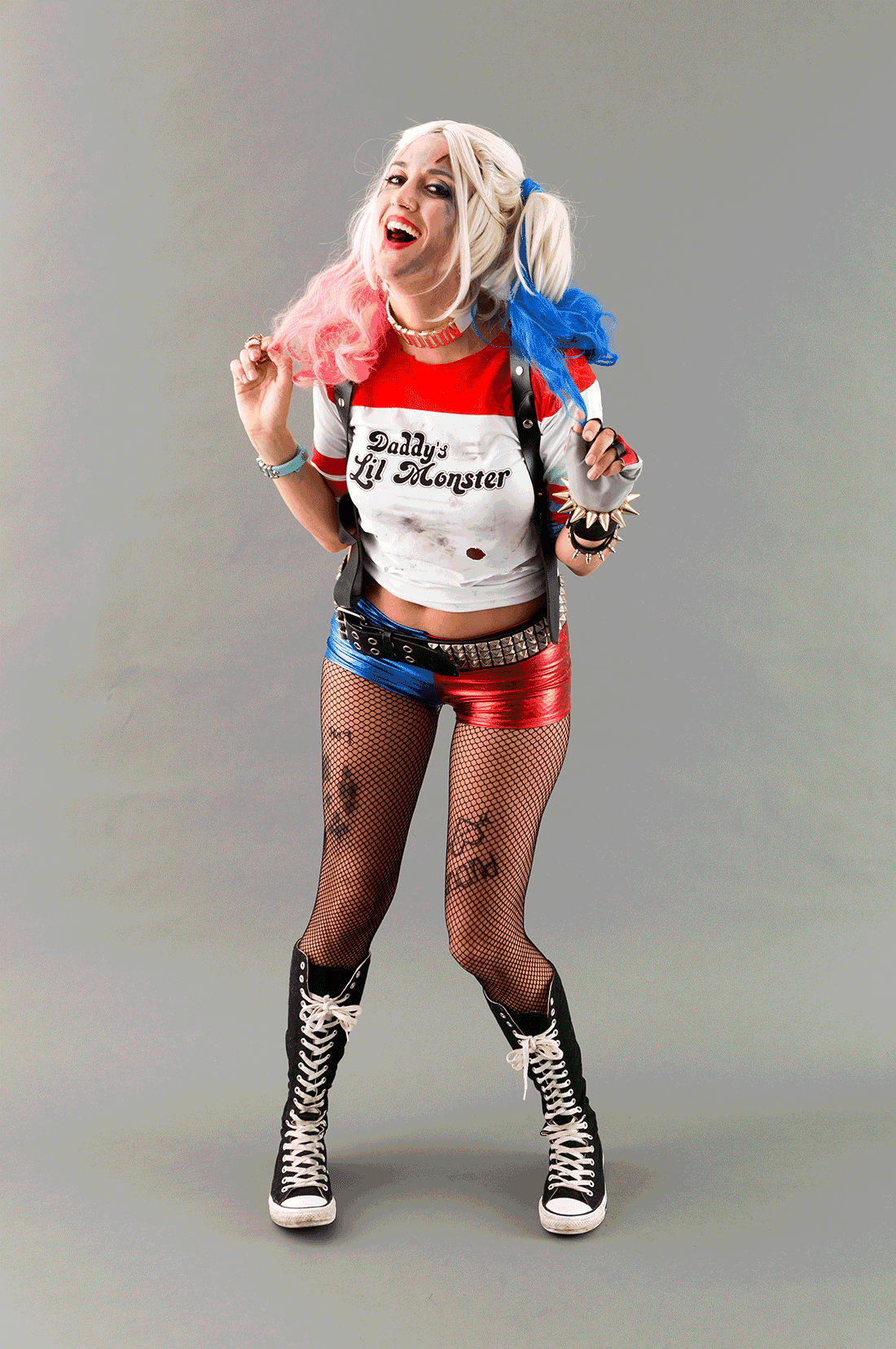 Girls Harley Quinn Inspired Costume Set | lupon.gov.ph