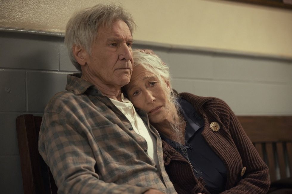 Harrison Ford as Jacob Dutton and Helen Mirren as Cara Dutton in 1923 season 2