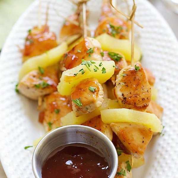 Hawaiian Chicken Bites finger foods