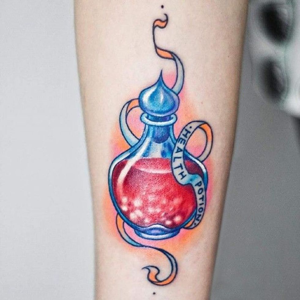 health potion tattoo