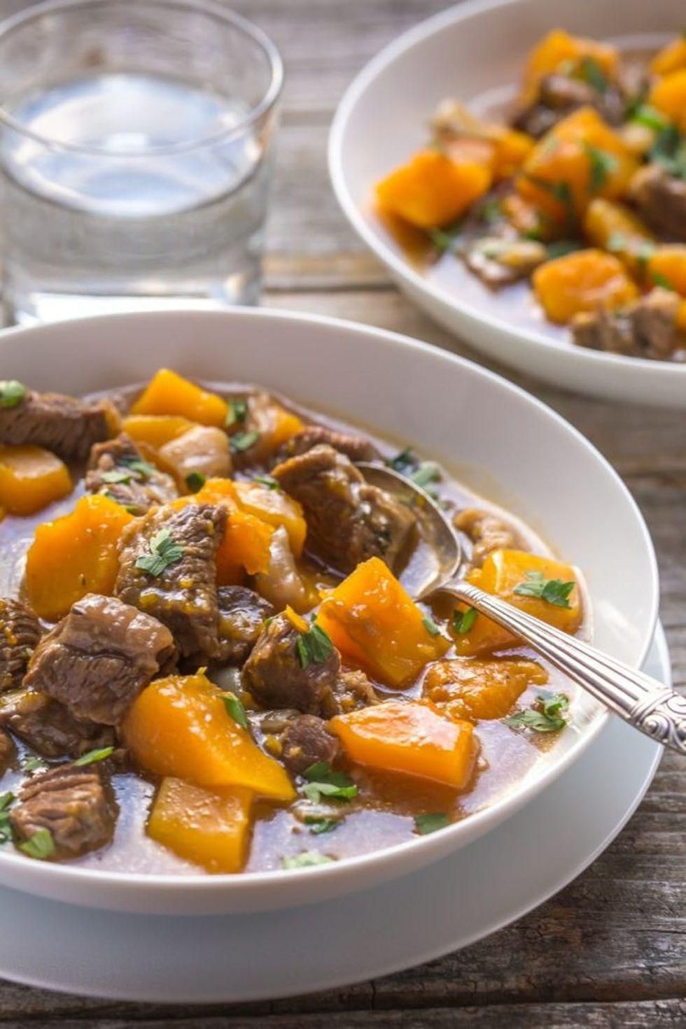 Healthy Beef and Butternut Squash Stew
