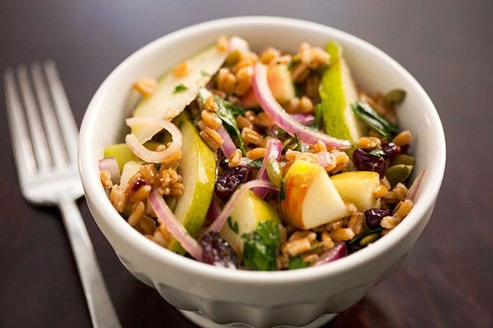 Healthy Fall Farro Salad