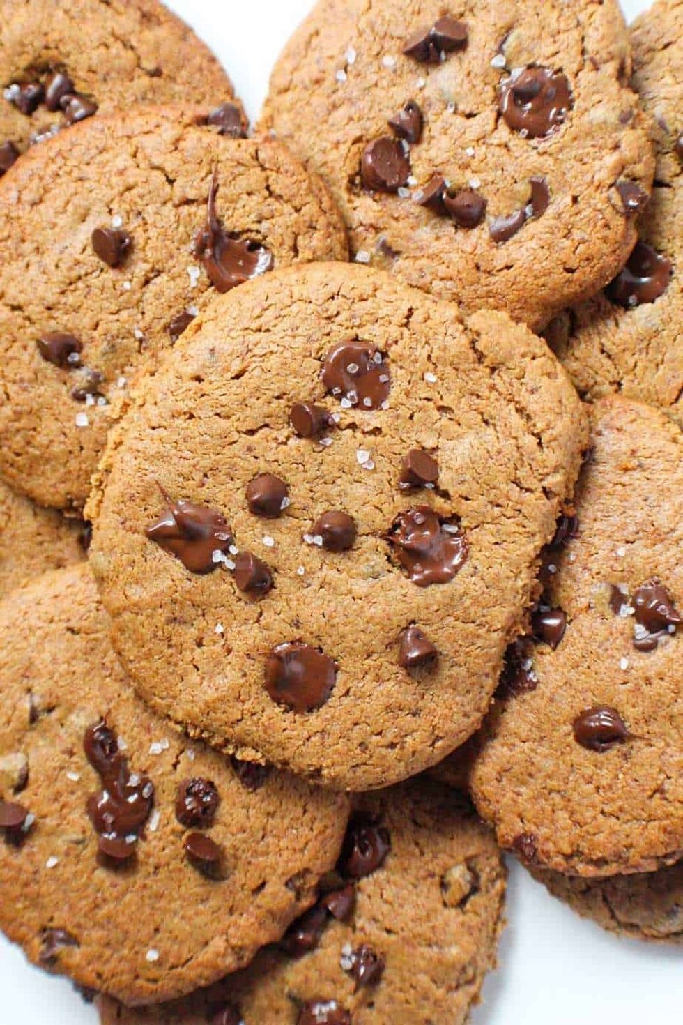 Healthy Peanut Butter Chocolate Chip Cookies