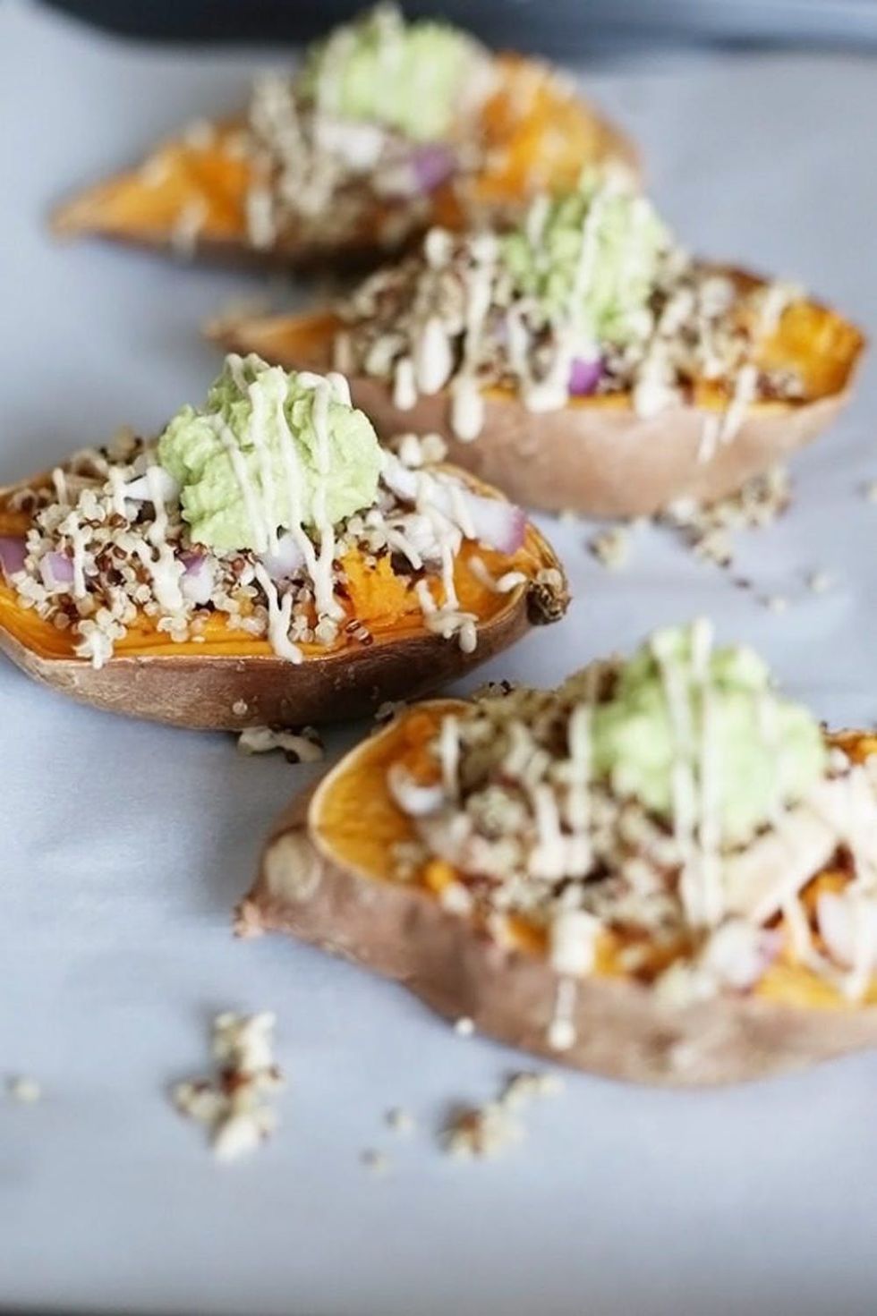 Healthy Quinoa Stuffed Sweet Potatoes