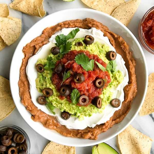 Healthy Seven Layer Taco Dip