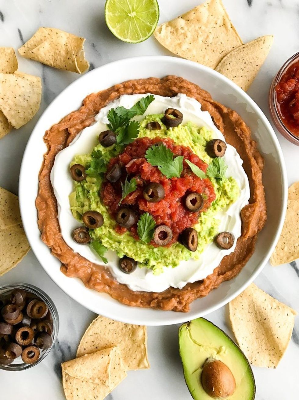 Healthy Seven Layer Taco Dip