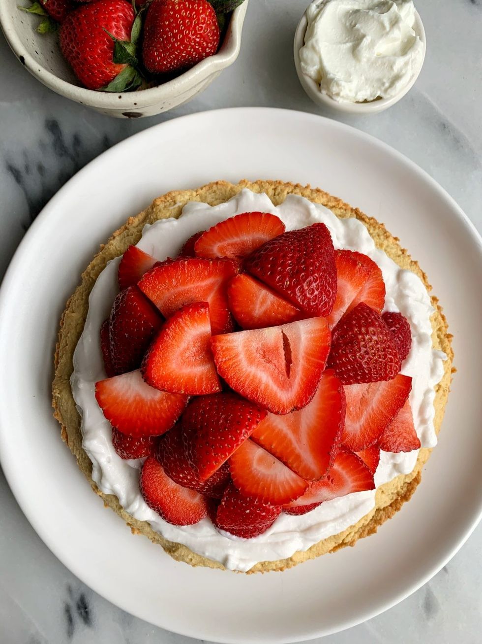 Healthy Strawberry Shortcake for 4th of july