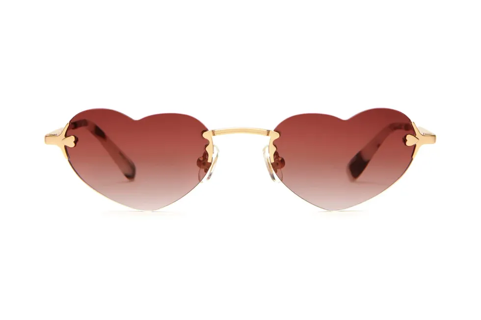 heart frame sunglasses