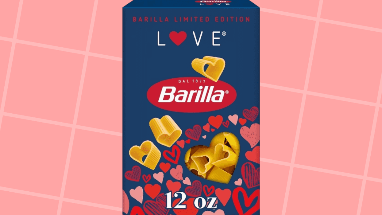 Heart-shaped groceries for 2026 include Barilla's Love pasta, Costco's viral heart macarons, and Trader Joe's heart-shaped ravioli.