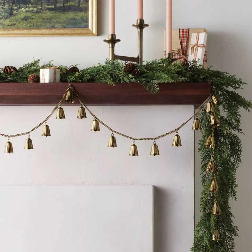 Hearth & Hand With Magnolia Brass Mini Bell Garland