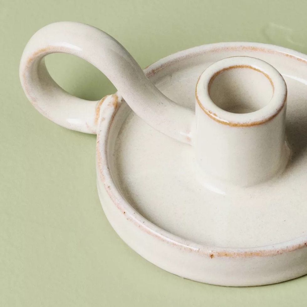 Hearth & Hand With Magnolia Ceramic Taper Candle Holder