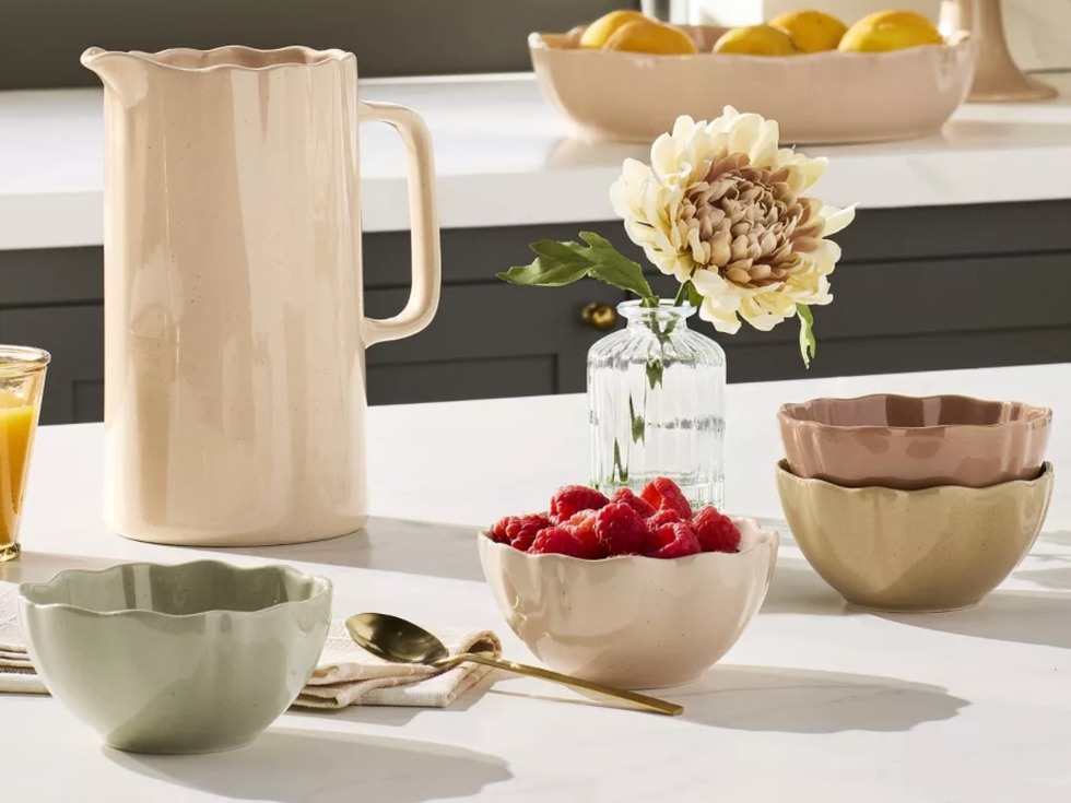 Hearth & Hand With Magnolia Scalloped Stoneware Dessert Bowls