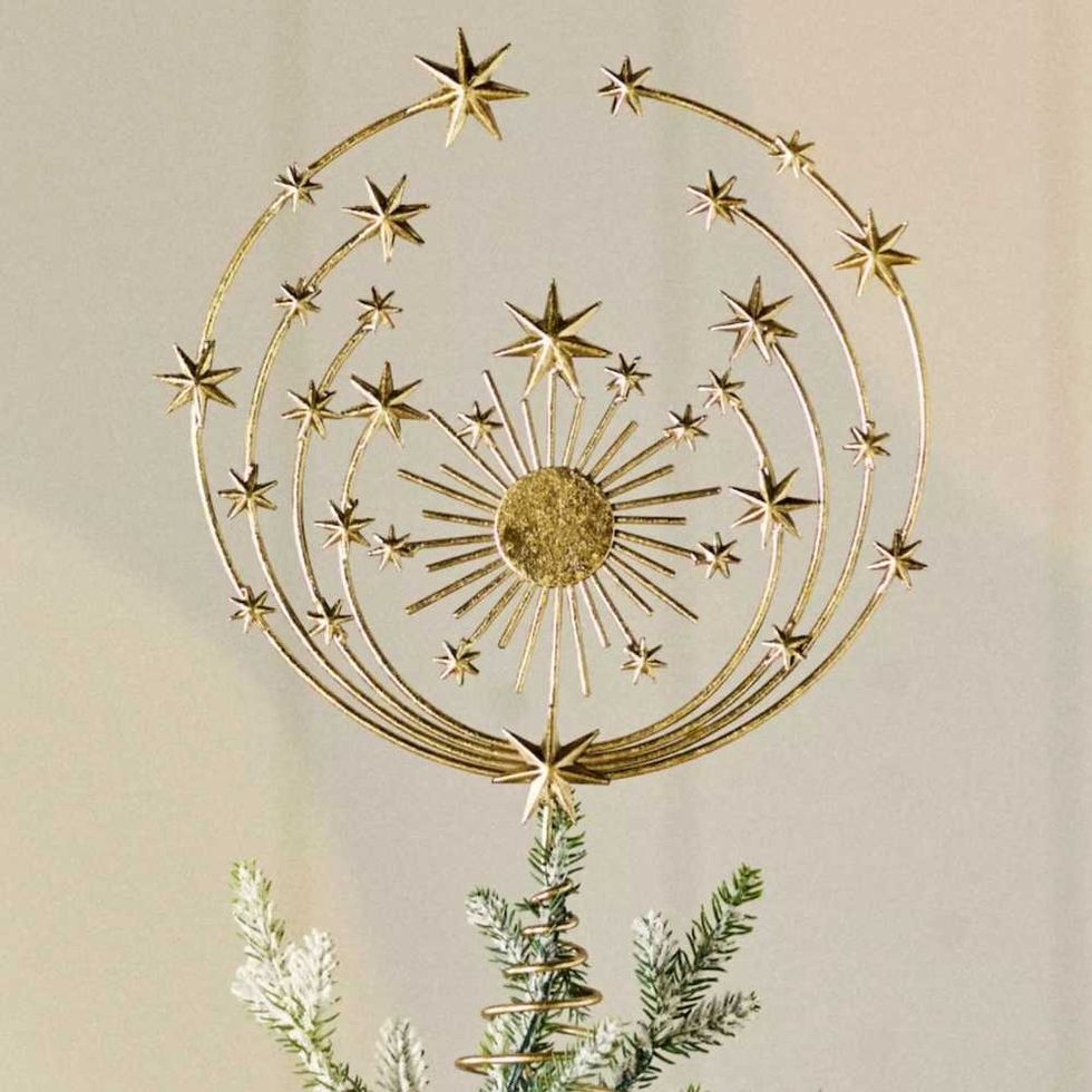 Hedy Gold Metal Tree Topper