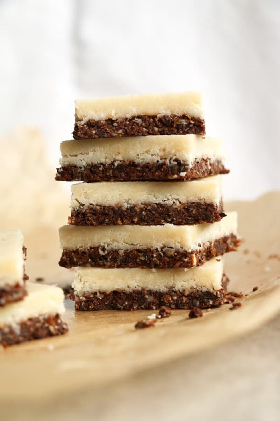 Hemp, Chocolate and Tahini Coconut Bars