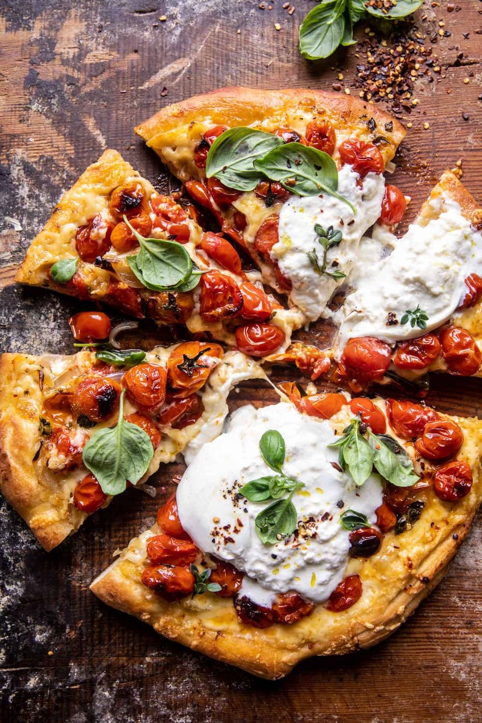 Herb Roasted Cherry Tomato Pizza