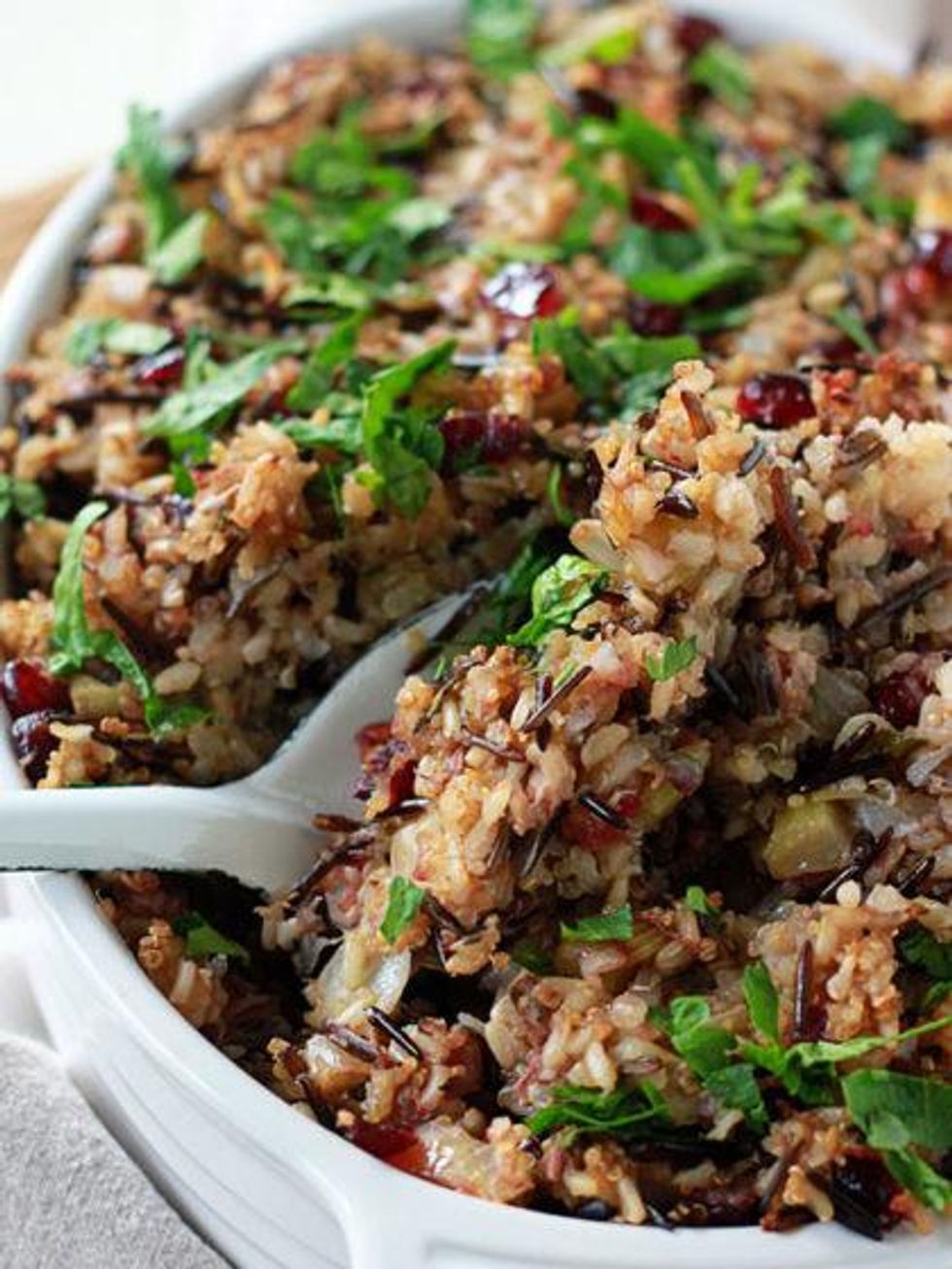 Herbed Wild Rice and Quinoa Stuffing (Vegan)