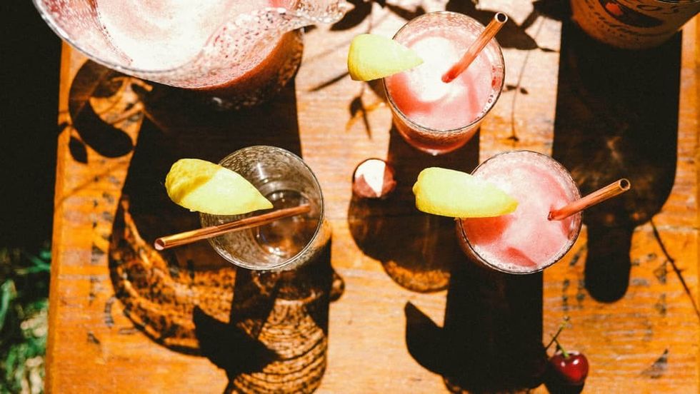 Hibiscus Cherry Frozen Lemonade