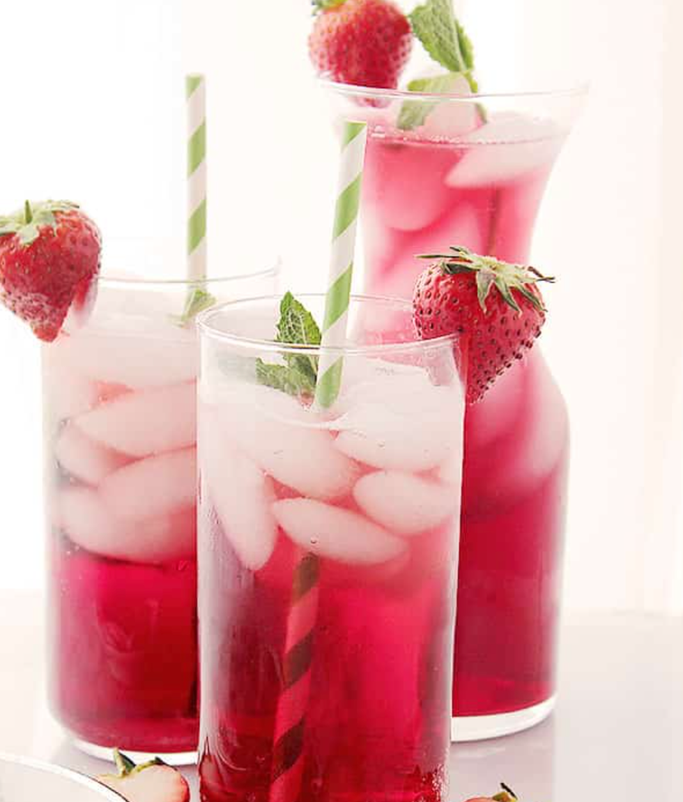 hibiscus iced tea sparkler