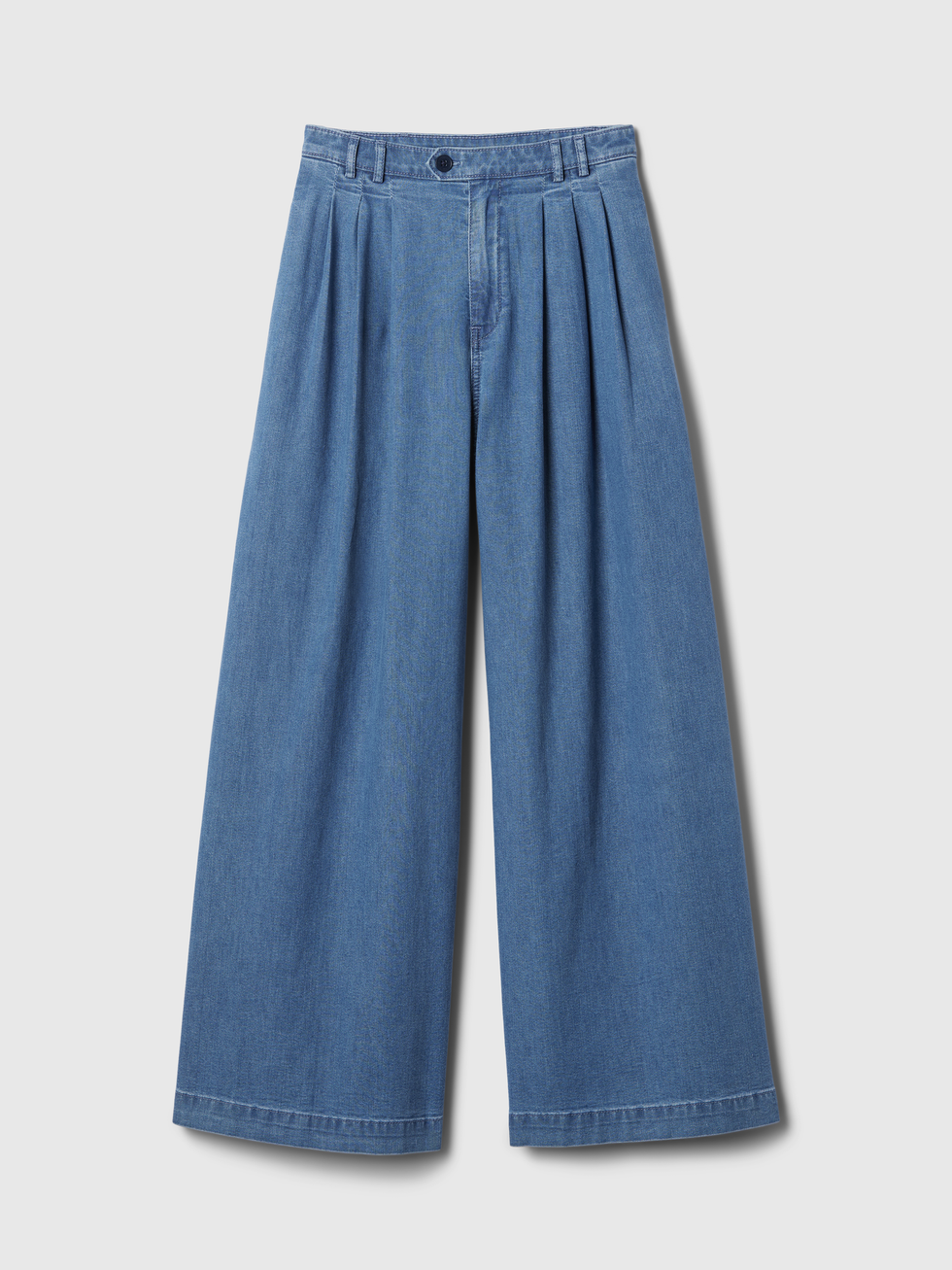High Rise Denim Trousers