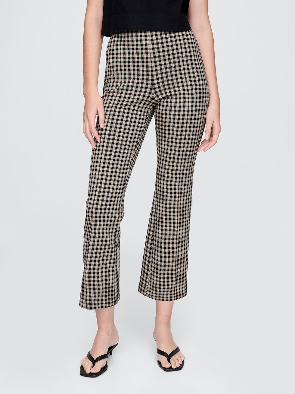 High Rise Ponte Crop Kick Pants