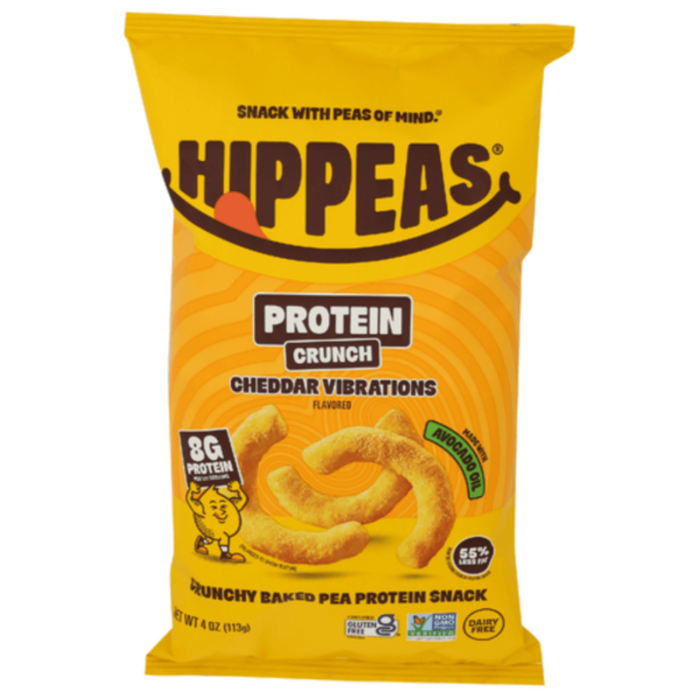 Hippeas Cheddar Vibrations Protein Crunch Puffs