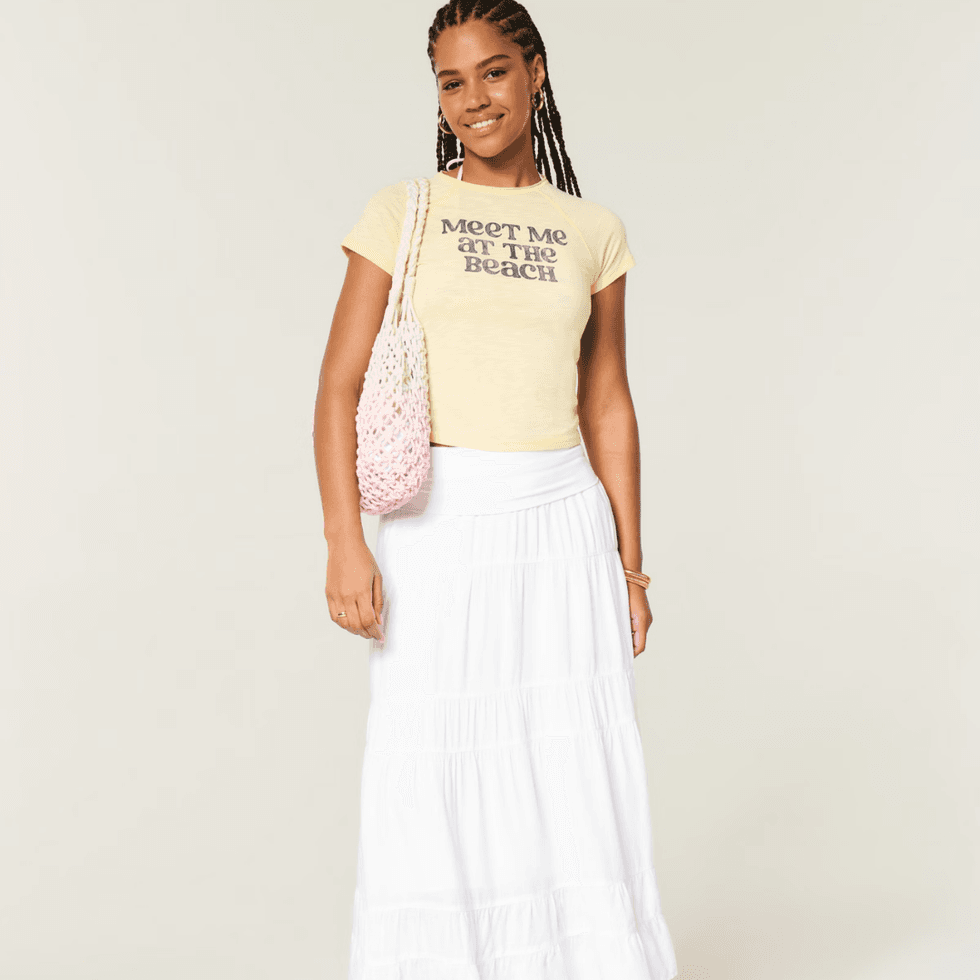 Hollister 2-in-1 Convertible Maxi Skirt to Midi Dress