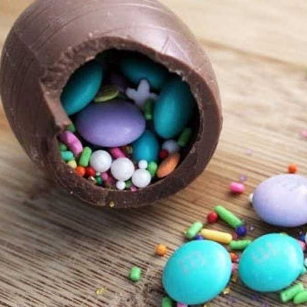Hollow Chocolate Confetti Eggs