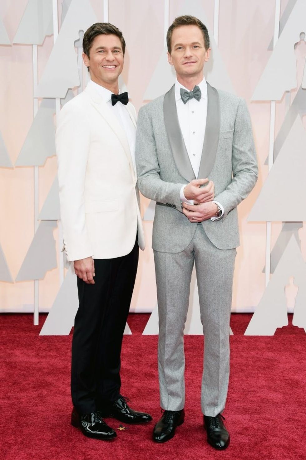 HOLLYWOOD, CA - FEBRUARY 22: Host Neil Patrick Harris (R) and actor David Burtka attend the 87th Annual Academy Awards at Hollywood & Highland Center on February 22, 2015 in Hollywood, California. (Photo by Jason Merritt/Getty Images)