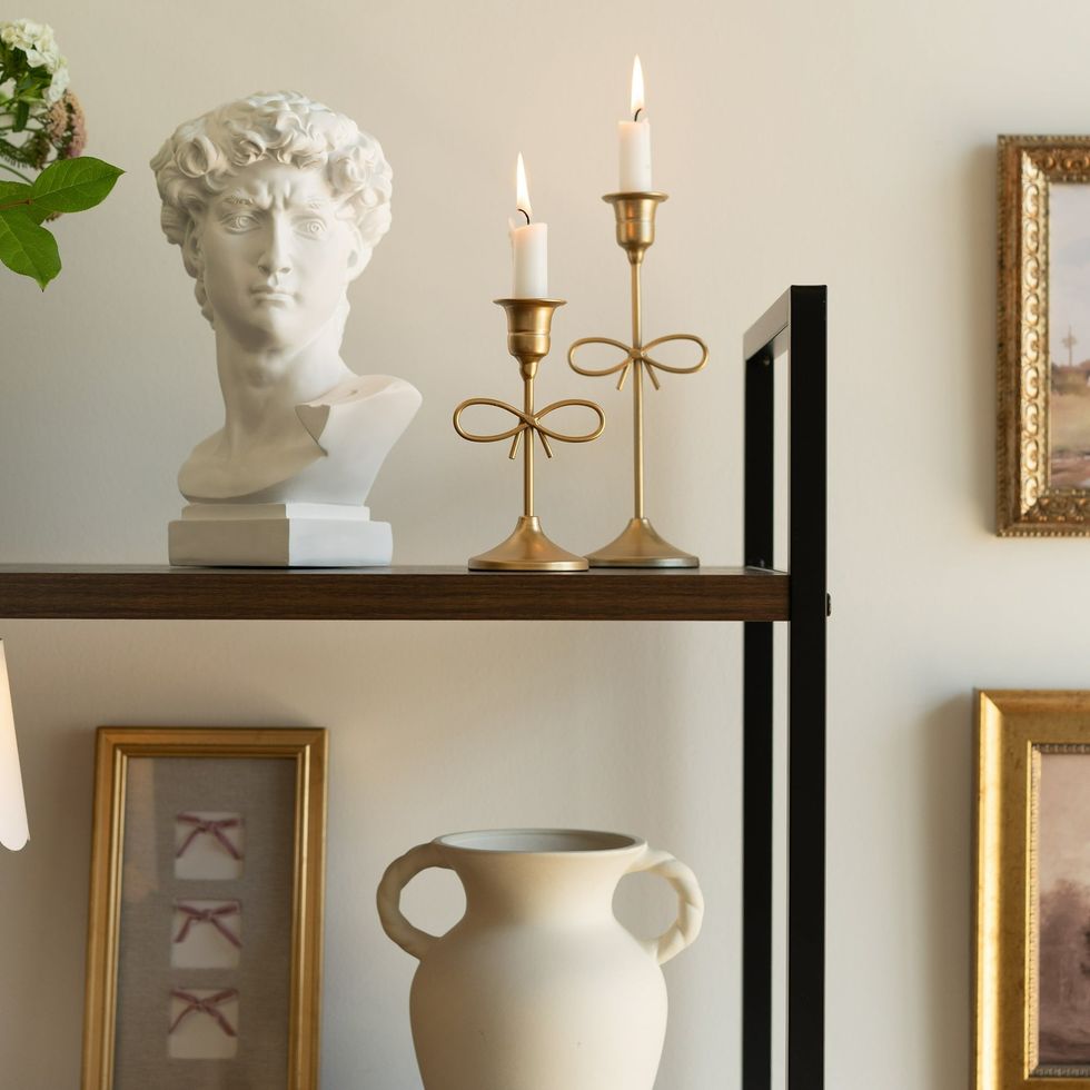 Home Decor Collection Gold Metal Candle Holder