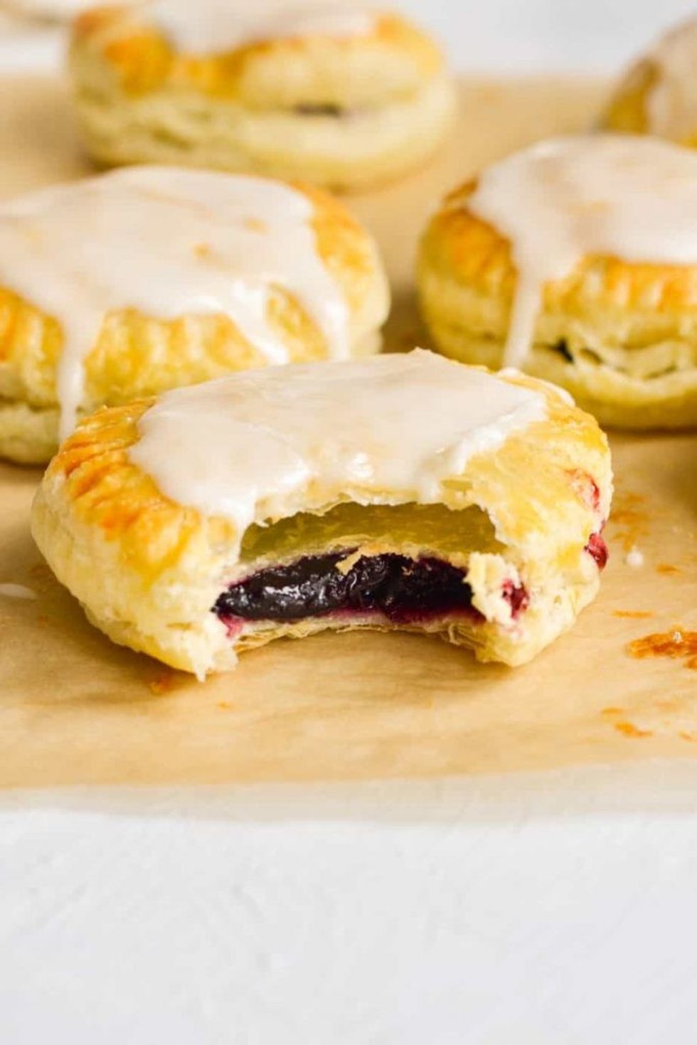 Homemade Blueberry Pop-Tarts with Lemon Glaze