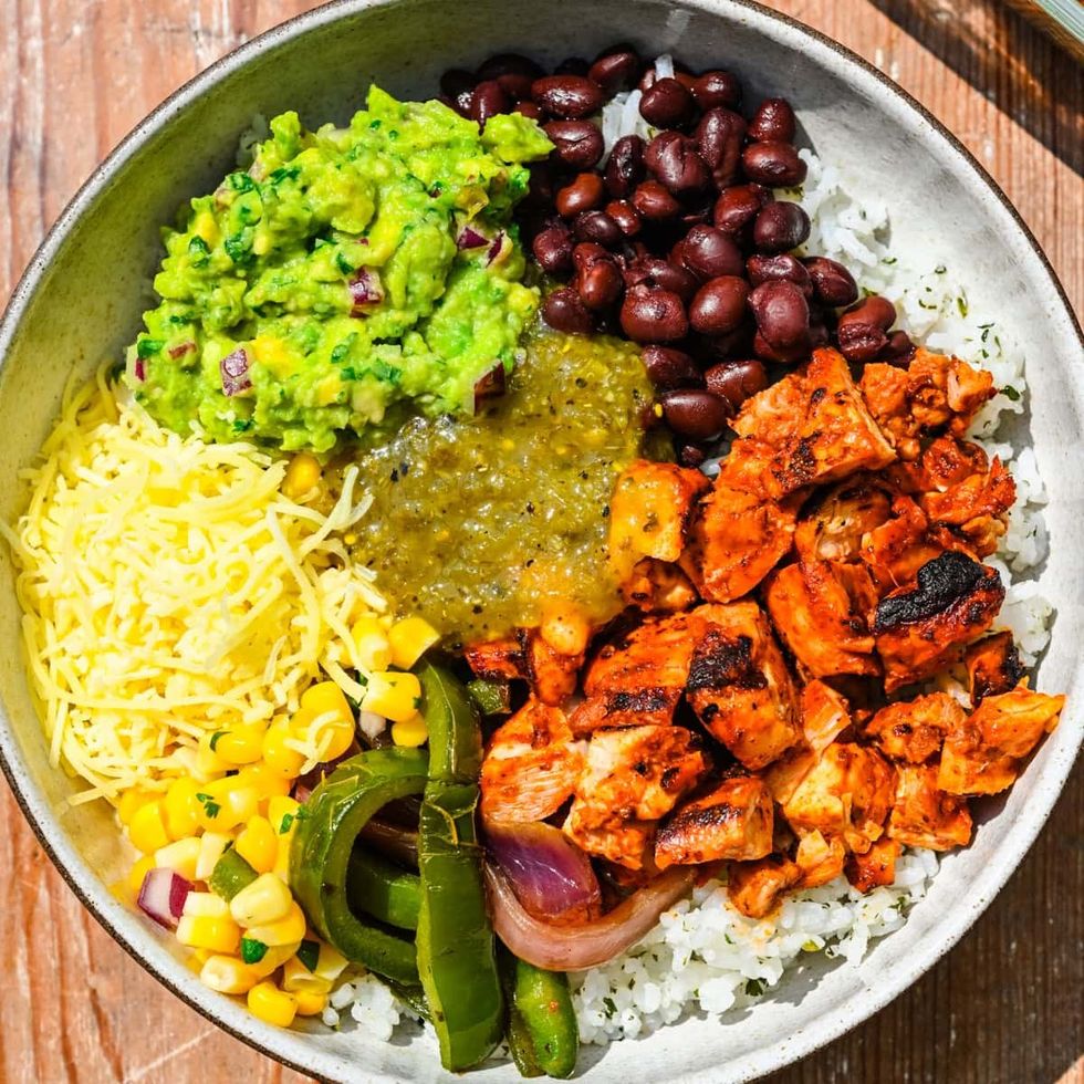 Homemade Chicken Burrito Bowls
